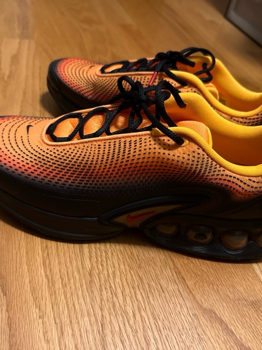 Nike air max Orange and Black Gradient Running Sneakers